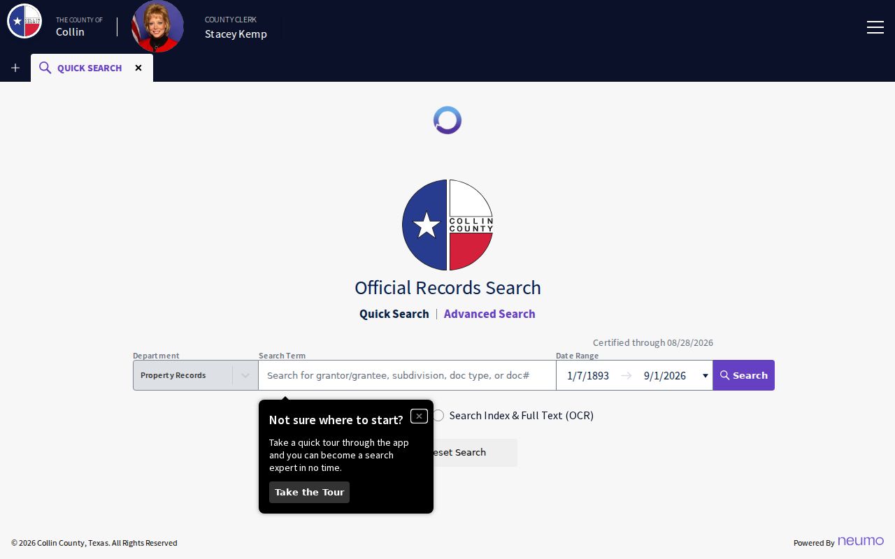 Prosper previous residents Collin County deed index