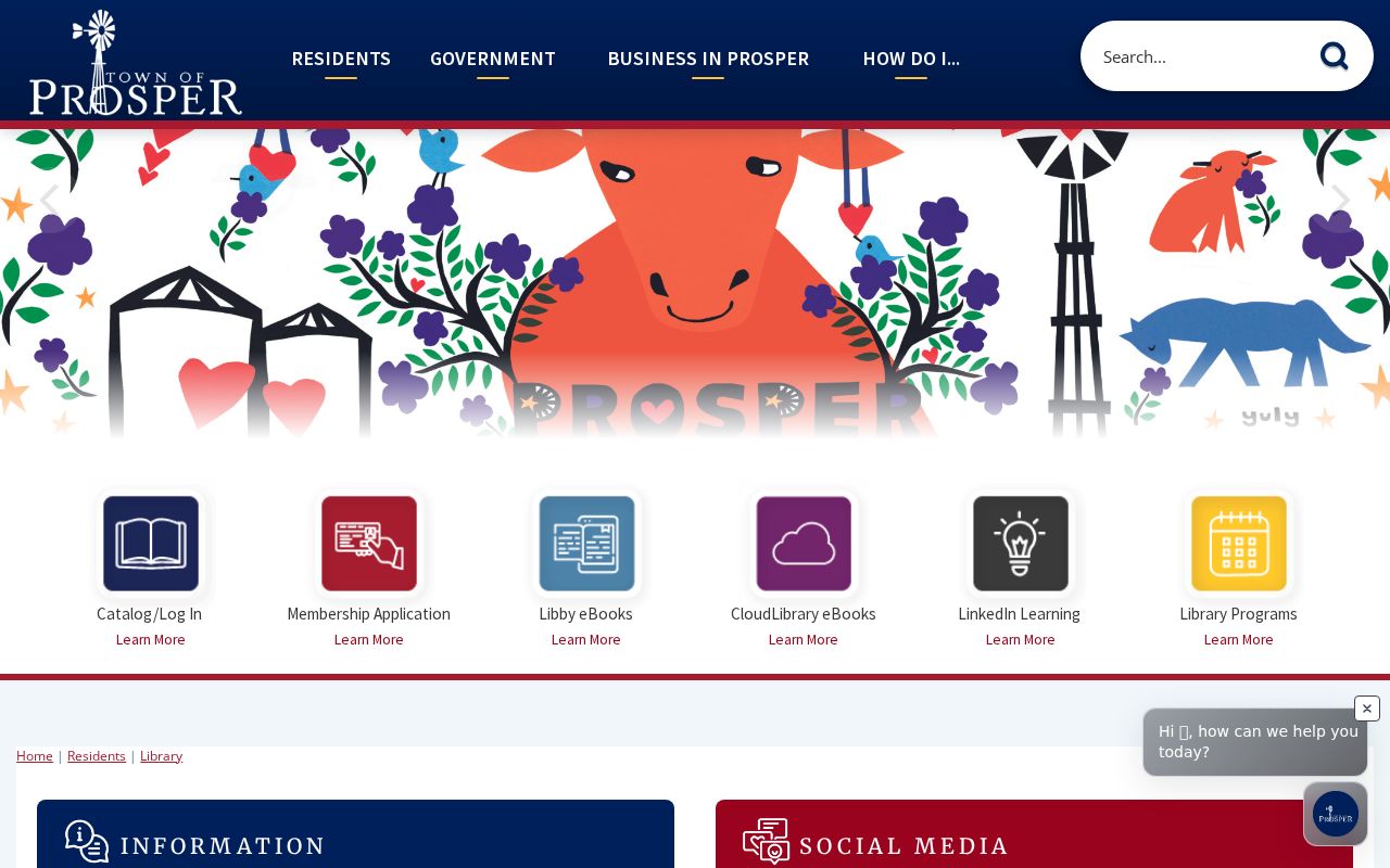 Prosper city directory research at Prosper Community Library
